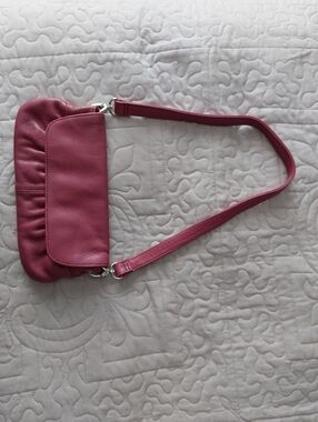 Hush Puppies Magenta Leather Purse